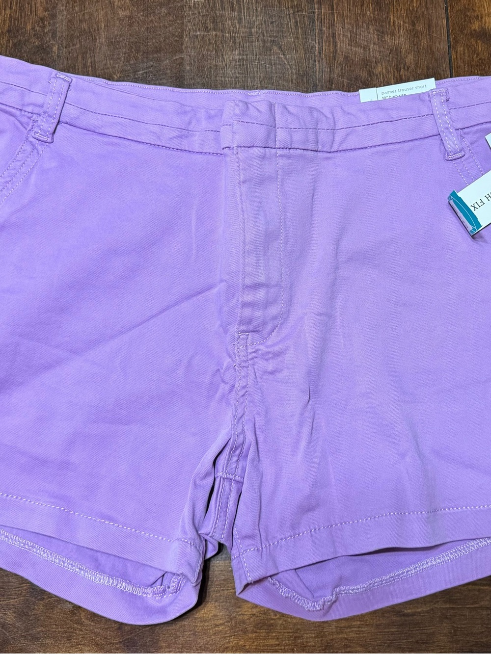 NWT STS Blue Palmer High Rise Trouser Shorts Purple Size 14 / 32
